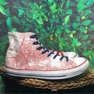Converse ctas hi white red Jefferson Lombard Stuart